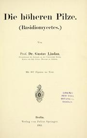 Cover of: hheren pilze (Basidiomycetes).