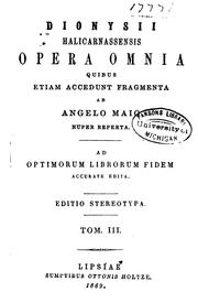 Cover of: Opera omnia