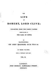 Cover of: The life of Robert, lord Clive: collected from the family papers ...