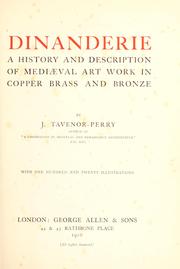 Cover of: Dinanderie by Perry, John Tavenor