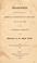 Cover of: A discourse delivered before the African society in Boston, 15th of July, 1822