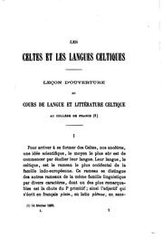 Cover of: Cours de littérature celtique