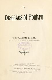 The diseases of poultry by Salmon, D. E.
