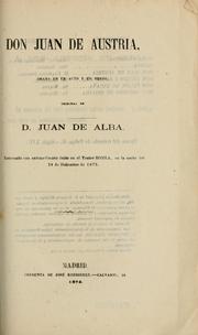 Cover of: Don Juan de Austria: drama en un acto y en verso