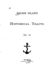 Cover of: The Diary of Thomas Vernon: A Loyalist, Banished from Newport by the Rhode Island General ...