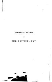 Cover of: Historical Records of the British Army