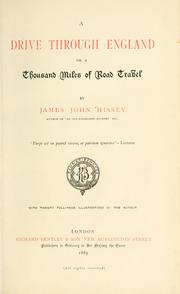 Cover of: A drive through England by James John Hissey