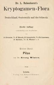Cover of: Dr. L. Rabenhorst's Kryptogamen-Flora von Deutschland, Oesterreich und der Schweiz by Ludwig Rabenhorst
