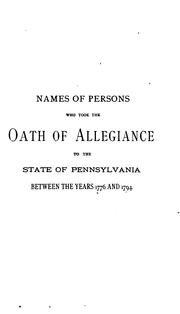 Cover of: Pennsylvania Archives
