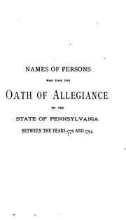 Cover of: Pennsylvania Archives by Samuel Hazard, John Blair Linn, William Henry Egle , Pennsylvania. Dept. of Public Instruction., George Edward Reed , Pennsylvania State Library, Thomas Lynch Montgomery, Gertrude MacKinney, Charles Francis Hoban