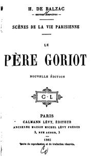 Cover of: Le père Goriot by Honoré de Balzac