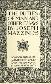 Cover of: The duties of man, and other essays.