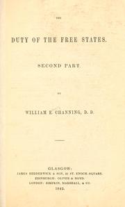 Cover of: The duty of the free states, second part