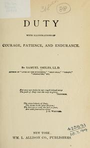 Cover of: Duty by Samuel Smiles
