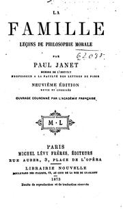 Cover of: Les familles et la société en France avant la révolution
