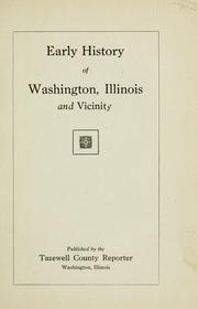 Early history of Washington, Ill. and vicinity