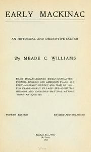 Cover of: Early Mackinac | Meade C. Williams