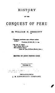 Cover of: History of the Conquest of Peru