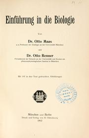 Cover of: Einführung in die Biologie