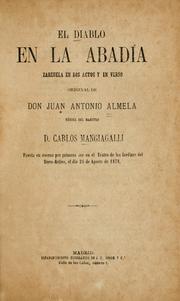 Cover of: diablo en la abadía: zarzuela en dos actos y en verso