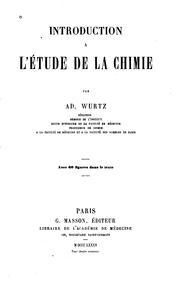 Cover of: Introduction a l'étude de la chimie