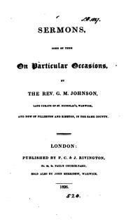 Cover of: Sermons by Samuel Johnson