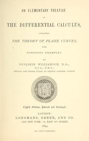 Cover of: Elementary treatise on the differential calculus by Williamson, Benjamin