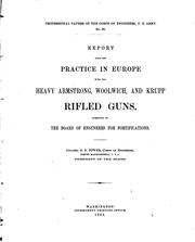 Cover of: Professional Papers of the Corps of Engineers of the United States Army by United States. Army. Corps of Engineers.