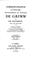 Cover of: Correspondance littéraire, philosophique et critique de Grimm et de Diderot ...