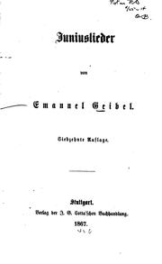 Gedichte by Emanuel Geibel