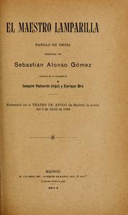 Cover of: El maestro Lamparilla by Joaquín Valverde y San Juan