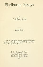 Cover of: Shelburne essays