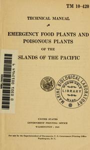 Cover of: Emergency food plants and poisonous plants of the islands of the Pacific by Elmer Drew Merrill