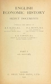 Cover of: English economic history: selected documents.