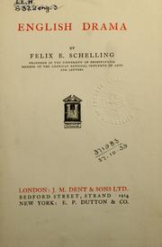 Cover of: English drama