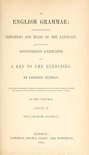 Cover of: An English grammar by Lindley Murray
