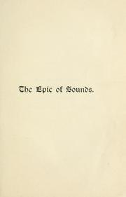 Cover of The epic of sounds by freda winworth