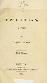 Cover of: The Epicurean by Thomas Moore