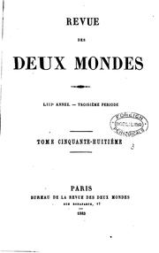 Cover of: Revue des deux mondes by François Buloz