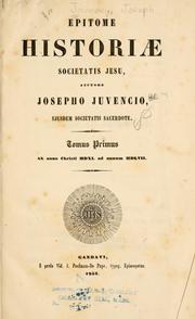Cover of: Epitome histori Societatis Jesu