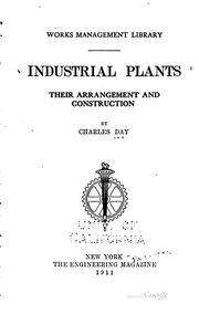 Cover of: Industrial Plants: Their Arrangement and Construction
