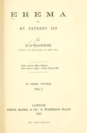 Cover of: Erema; or, My father's sin. by R. D. Blackmore