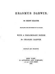 Cover of: Erasmus Darwin