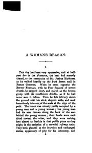 Cover of: A Woman's Reason: A Novel by William Dean Howells