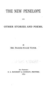Cover of: The new Penelope by Frances Fuller Victor