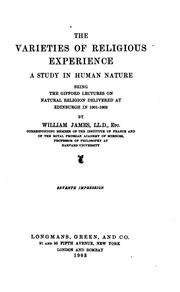 Cover of: THE VARIETIES OF RELIGIOUS EXPERIENCE by WILLIAM JAMES