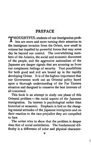The Japanese Invasion: A Study in the Psychology of Inter-racial Contacts by Jesse Frederick Steiner