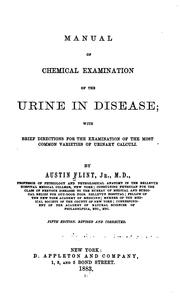 Cover of: Manual of chemical examination of the urine in disease