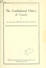 Cover of: [Essays and addresses] by William Renwick Riddell