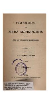 Cover of: Urkundenbuch des Stiftes Klosterneuburg bis zum Ende des vierzehnten Jahrhunderts by Stift Klosterneuburg , Hartmann Joseph Zeibig